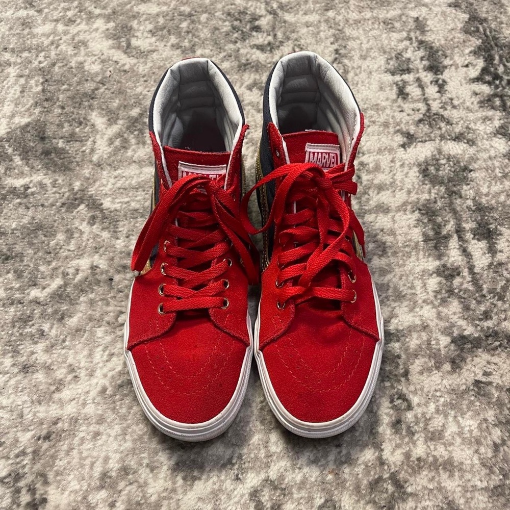 Vans old skool high top captain marvel shoes